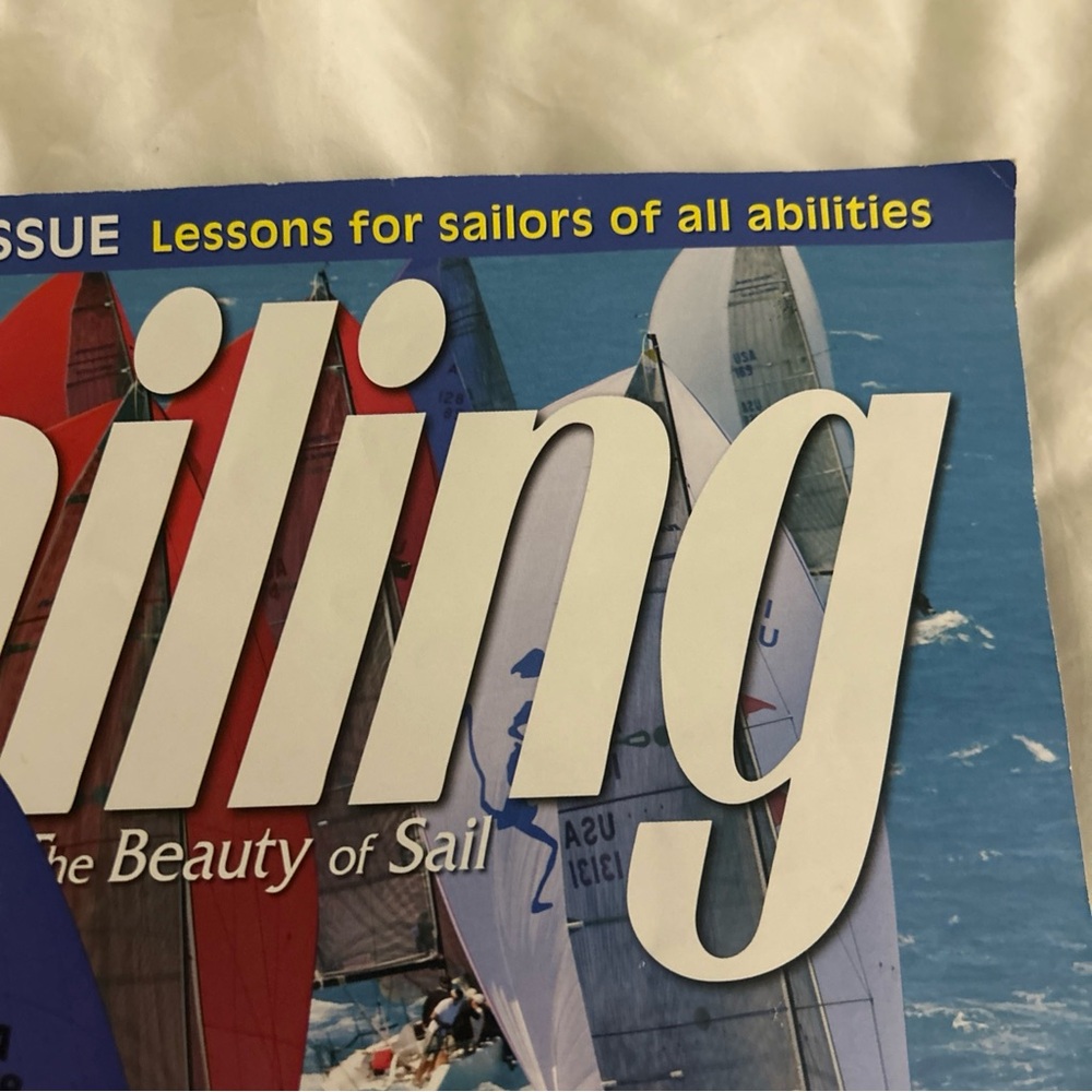 Sailing Magazine Cover - Blue Spinnaker Racing Photo - Picture 2 of 9